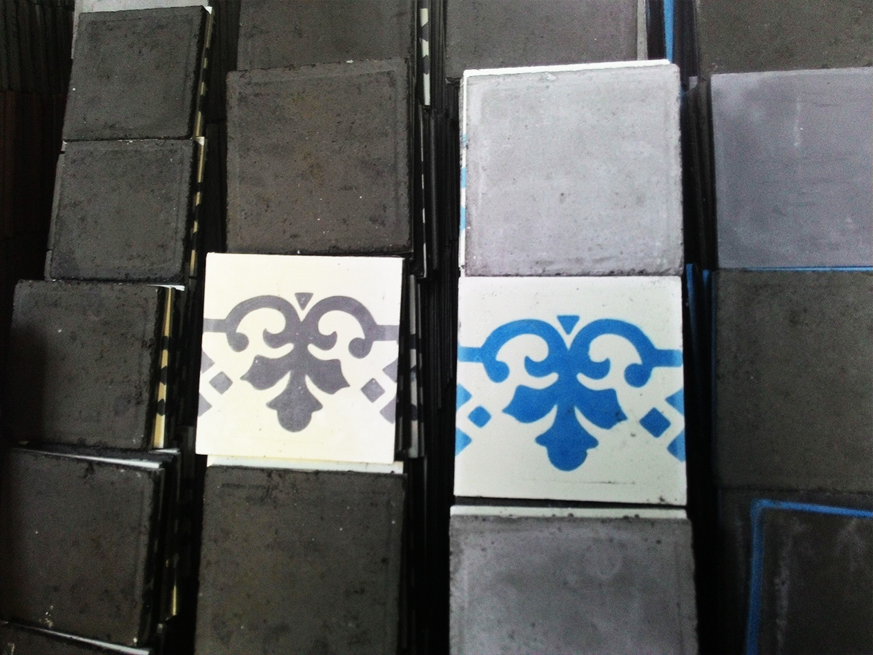 The oldest cement tile manufacturing in Bali